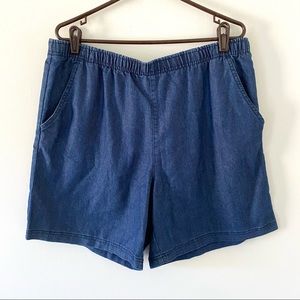 White Stag Women's XL Jean Stretch Denim Shorts